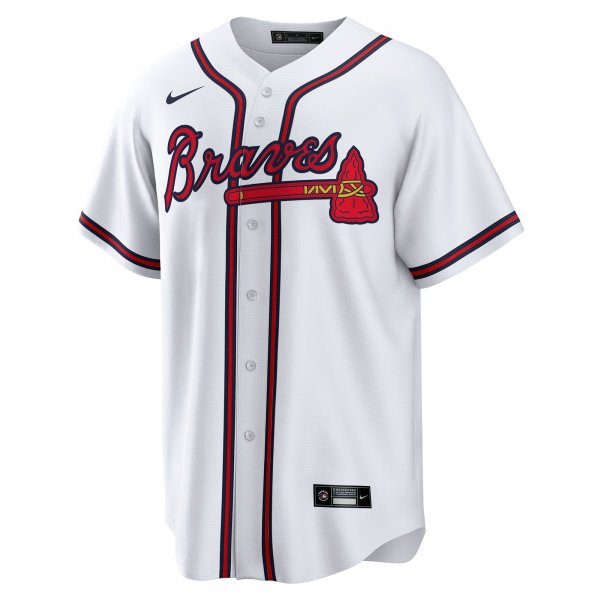 Men's Atlanta Braves Joe JimÃÂ©nez Nike White Home  Replica Player Jersey