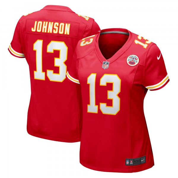 Women's Kansas City Chiefs Nazeeh Johnson Nike Red Game Player Jersey