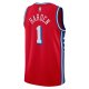 Unisex Philadelphia 76ers James Harden Jordan Brand Red Swingman Jersey - Statement Edition