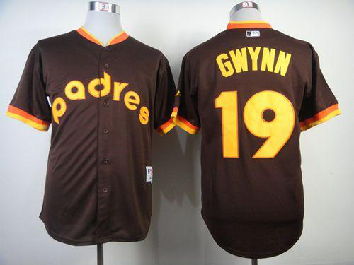 San Diego Padres #19 Tony Gwynn Coffee 1984 Turn Back The Clock Stitched MLB Jersey