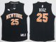 Men's New York Knicks #25 Derrick Rose Black Fashion Stitched NBA Jersey