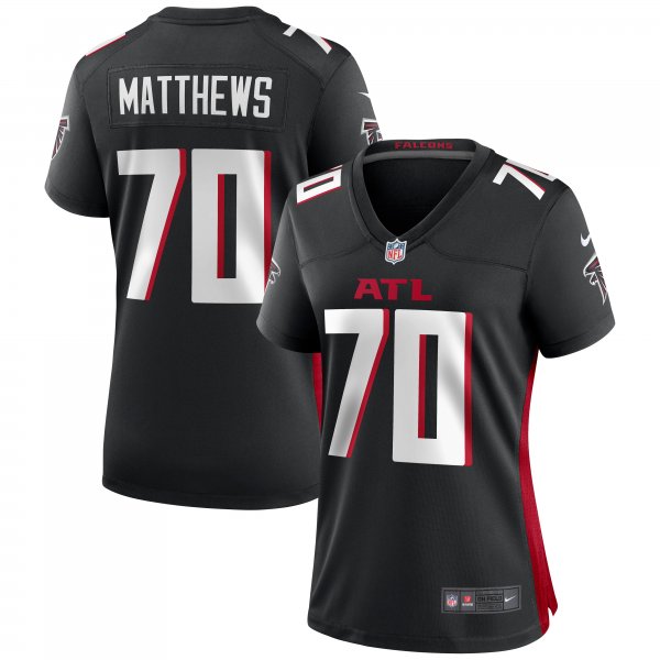 Women's Atlanta Falcons Jake Matthews Nike Black Game Jersey