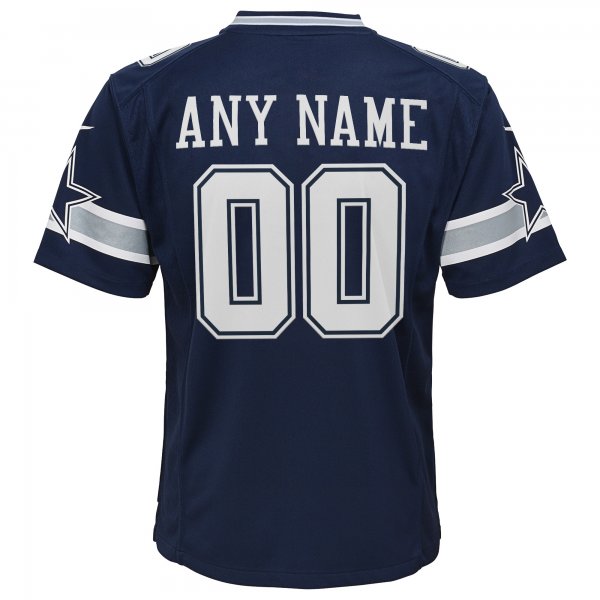 Youth Dallas Cowboys Nike Navy Custom Game Jersey