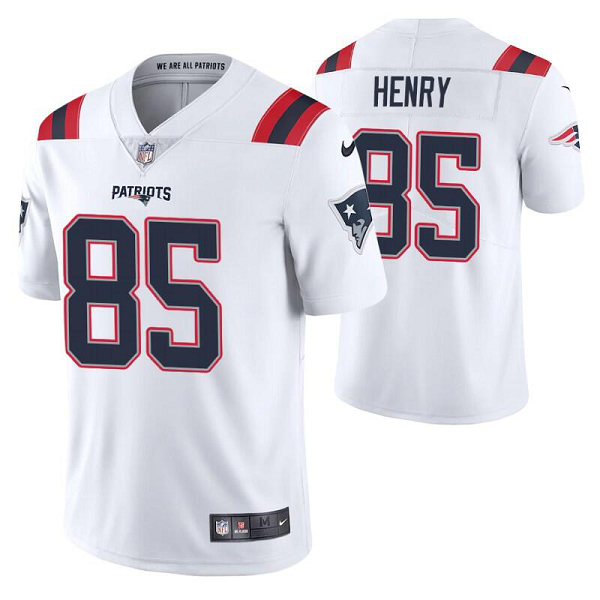 Youth New England Patriots #85 Hunter Henry Vapor Limited White Nike NFL Jersey