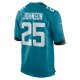 Men's Jacksonville Jaguars D'Ernest Johnson Nike  Teal Team Game Jersey