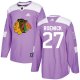 Adidas Chicago Blackhawks #27 Jeremy Roenick Purple Fights Cancer Stitched NHL Jersey