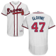 Atlanta Braves #47 Tom Glavine White Flexbase Collection Stitched MLB Jersey