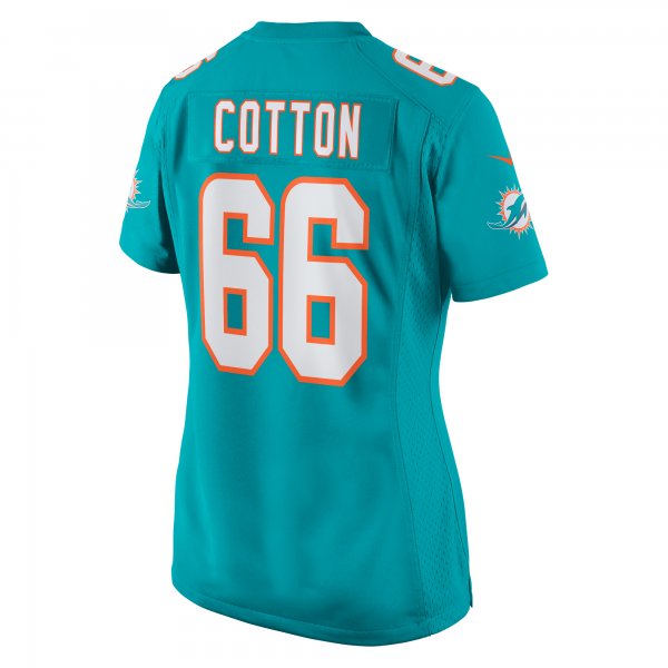 Women's Miami Dolphins Lester Cotton Sr. Nike Aqua Home Game Player Jersey