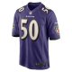 Men's Baltimore Ravens Kyle Van Noy Nike  Purple  Game Jersey