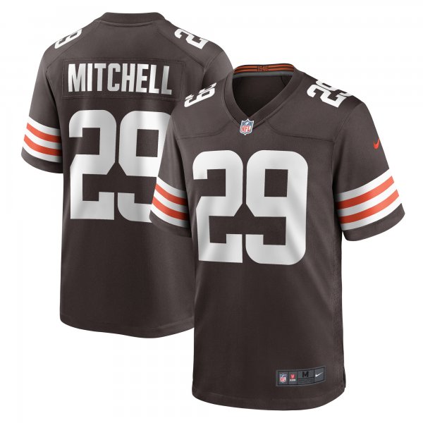 Men's Cleveland Browns Cameron Mitchell Nike  Brown Team Game Jersey