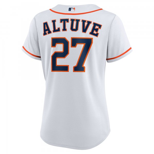 Women's Houston Astros Jose Altuve Nike White Home Replica Player Jersey