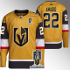 Men's Vegas Golden Knights #22 Michael Amadio 2023 Stanley Cup Champions Glod Flex Base Home Jersey