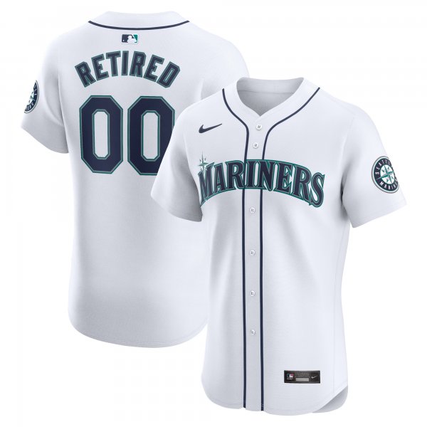 Men's Seattle Mariners Nike White Home Elite Pick-A-Player Retired Roster Jersey