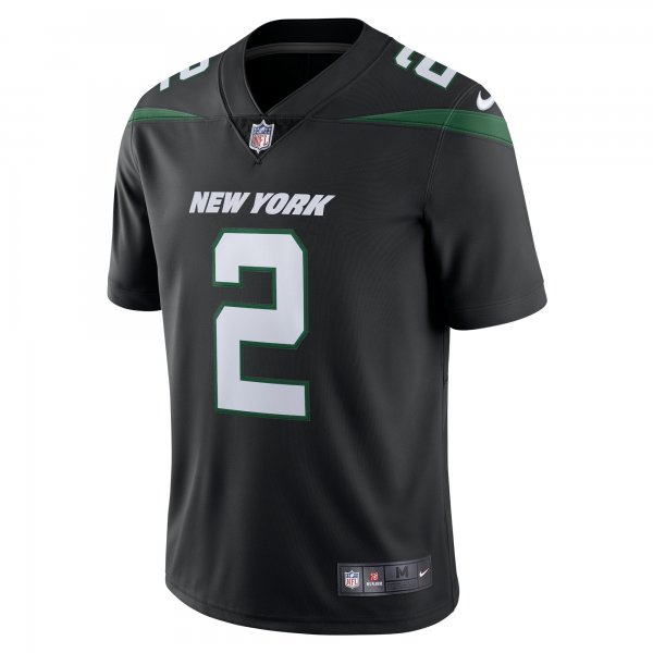 Men's New York Jets Zach Wilson Nike Stealth Black Vapor Limited Jersey