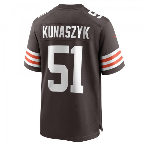 Men's Cleveland Browns Jordan Kunaszyk Nike Brown Game Player Jersey