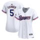 Women's Texas Rangers #5 Corey Seager Nike White 2024 Gold Collection Limited Player Jersey