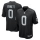 Men's Las Vegas Raiders Jakorian Bennett Nike  Black Team Game Jersey