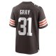 Men's Cleveland Browns Vincent Gray Nike  Brown Team Game Jersey