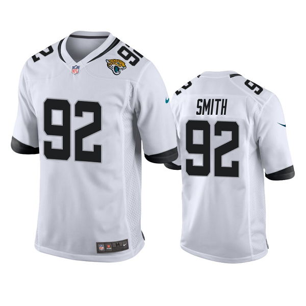 Men's Jacksonville Jaguars #92 Jordan Smith White Game NFL Jersey