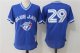 Mitchell and Ness Toronto Blue Jays #29 Devon Travis Blue MLB Jersey