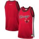 Men's Chicago Bulls Mitchell & Ness Red Hardwood Classics Team Heritage Fashion Jersey