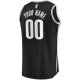 Youth Brooklyn Nets Fanatics Black Fast Break Custom Replica Jersey - Icon Edition