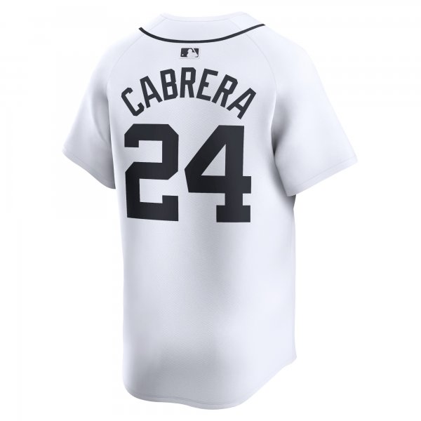 Men's Detroit Tigers Miguel Cabrera Nike White Home Limited Player Jersey