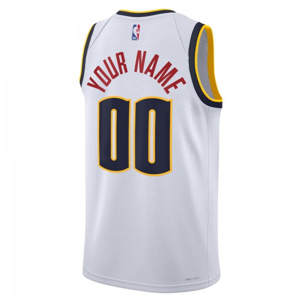 Unisex Denver Nuggets Nike White Swingman Custom Jersey - Association Edition