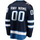 Men's Winnipeg Jets Fanatics Blue Home Breakaway Custom Jersey