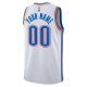 Unisex Oklahoma City Thunder Nike White Swingman Custom Jersey - Association Edition