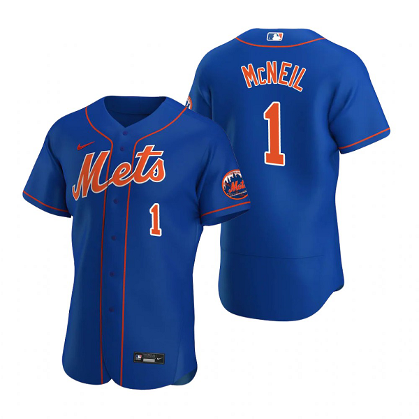 Men's New York Mets #1 Jeff McNeil Royal Flex Base MLB Alternate Jersey