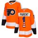 Adidas Philadelphia Flyers #1 Bernie Parent Orange Home USA Flag Stitched NHL Jersey