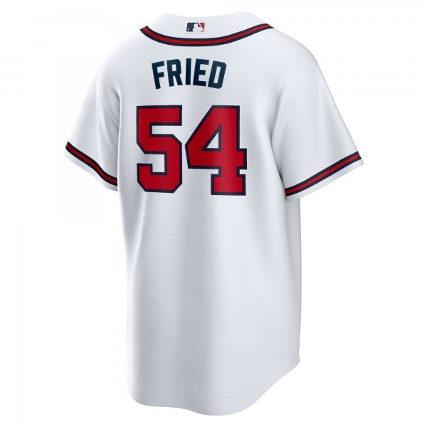 Men's Atlanta Braves Max Fried Nike White Home Replica Player Jersey