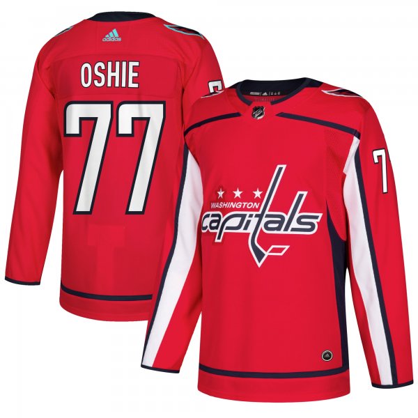 Men's Washington Capitals TJ Oshie adidas Red Player Jersey