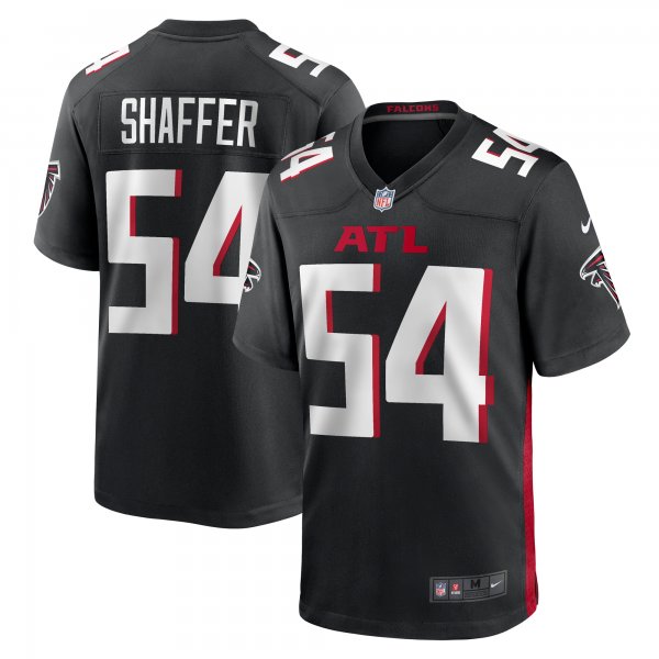 Men's Atlanta Falcons Justin Shaffer Nike  Black  Game Jersey