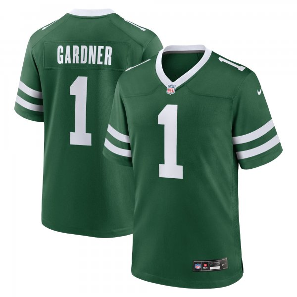 Men's New York Jets #1 Ahmad Sauce Gardner Nike Legacy Green Limited Jersey