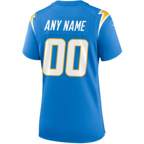 Women's Los Angeles Chargers Nike Powder Blue Custom Game Jersey