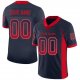 Men's Custom Navy Scarlet-Gray Mesh Drift Fashion Football Jersey