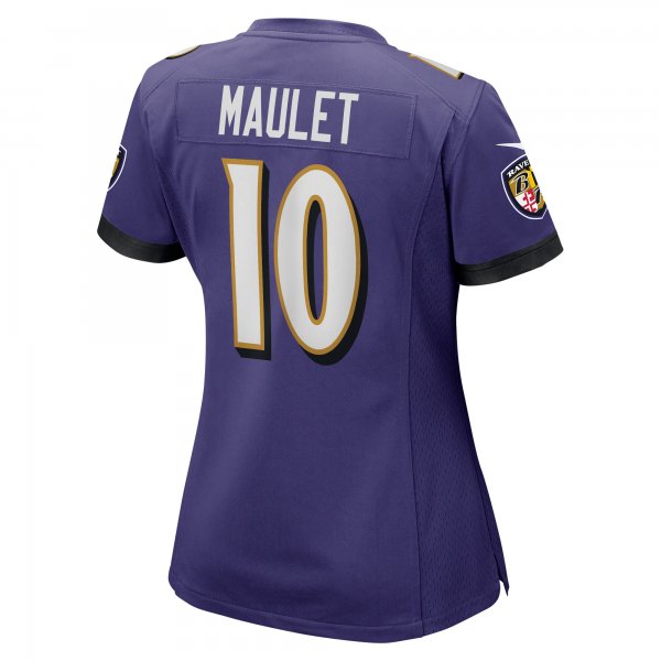 Women's Baltimore Ravens Arthur Maulet Nike  Purple  Game Jersey