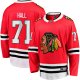 Men's Chicago Blackhawks Taylor Hall Fanatics Red Home Breakaway Player Jersey