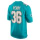 Men's Miami Dolphins Jamal Perry Nike Aqua Home Game Player Jersey