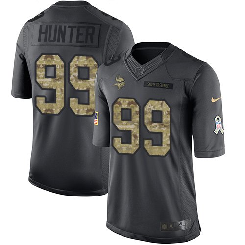 Youth Nike Minnesota Vikings #99 Danielle Hunter Limited Black 2016 Salute to Service NFL Jersey