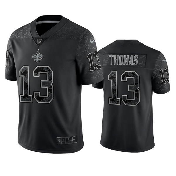 New Orleans Saints Michael Thomas Black Reflective Limited Jersey #13