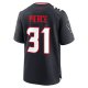 Men's Houston Texans Dameon Pierce Nike Navy Game Jersey