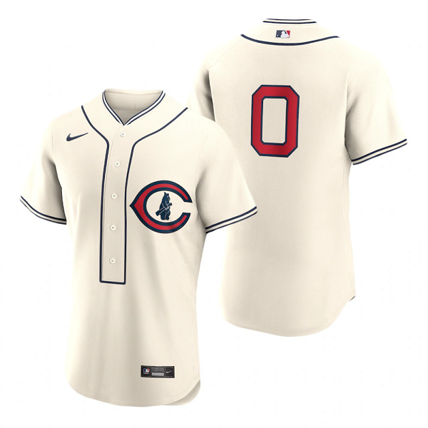 Men's MLB Chicago Cubs Marcus Stroman #0 2022 Field of Dreams Cream Jersey