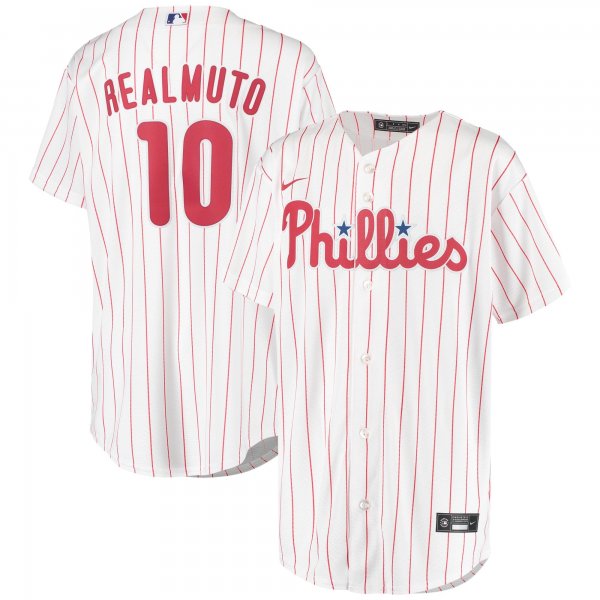 Youth Philadelphia Phillies J.T. Realmuto Nike White Alternate Replica Player Jersey