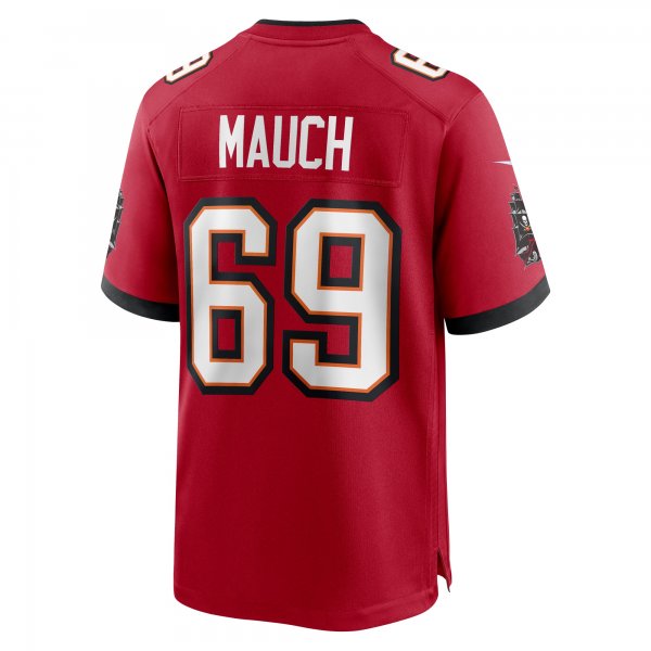 Men's Tampa Bay Buccaneers Cody Mauch Nike  Red  Game Jersey