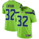 Men's Nike Seattle Seahawks #32 Chris Carson Green Stitched NFL Limited Rush Jersey