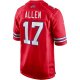 Men's Buffalo Bills Josh Allen Nike Red Alternate Game Player Jersey