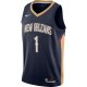 Men's New Orleans Pelicans Zion Williamson Nike Navy Swingman Jersey - Icon Edition